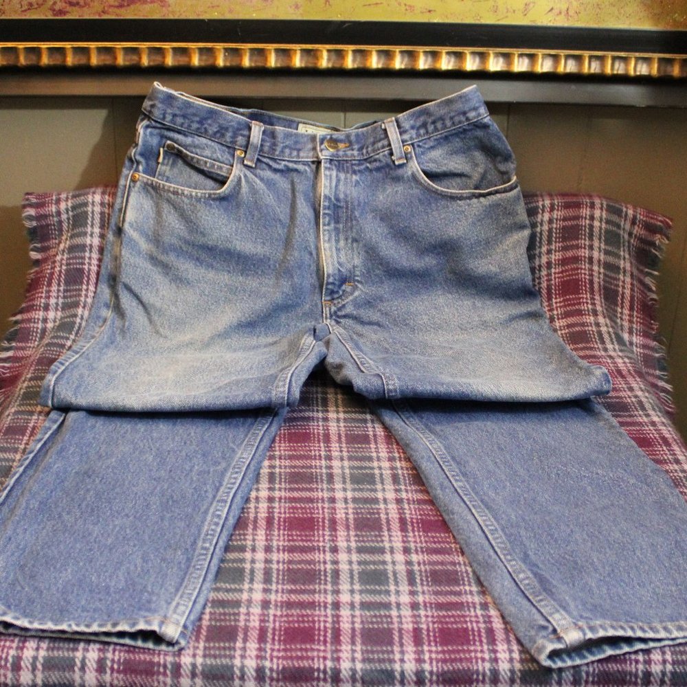 LL Bean Classic Fit 100% Cotton Denim Jeans Size 35x29